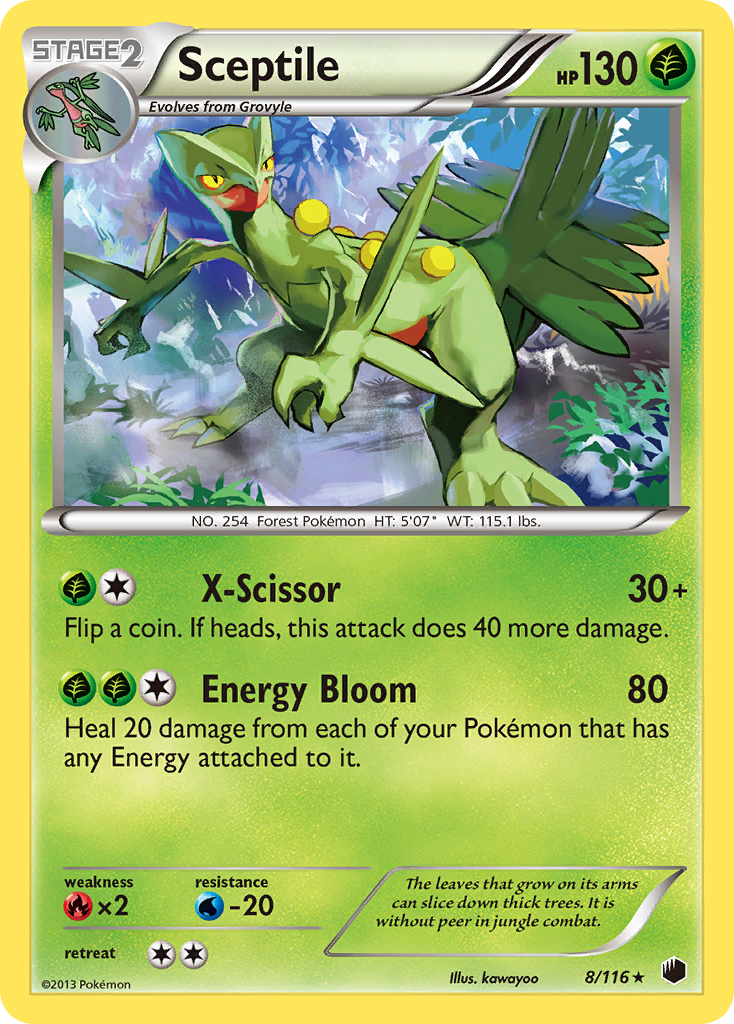Plasma Freeze Holo Sceptile #8/116